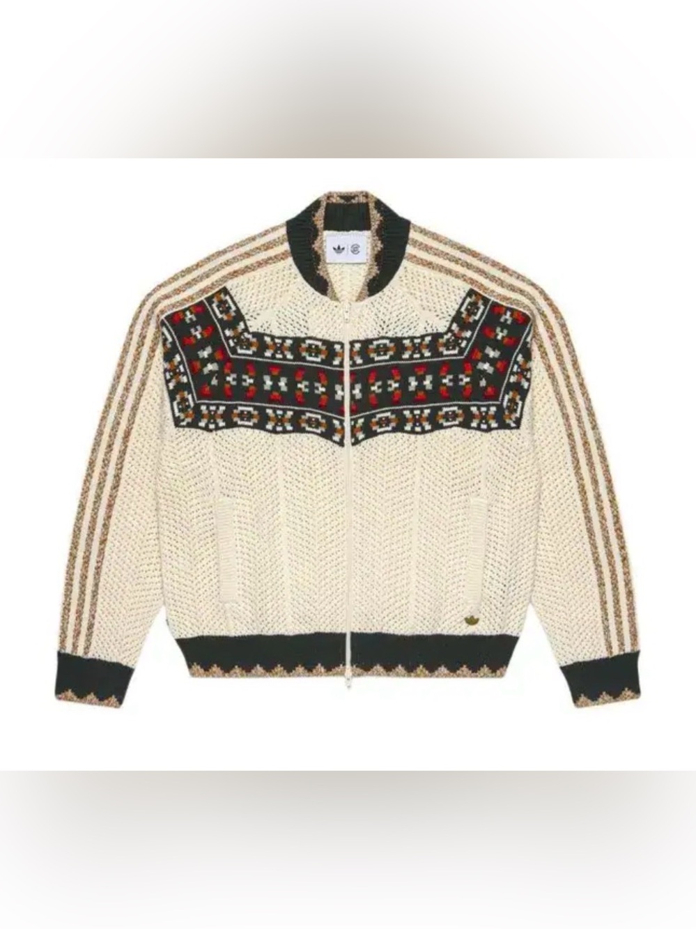 CLOT x Adidas Originals Crochet SST Knit Zipper Track Top IM7909 Unisex 2XL